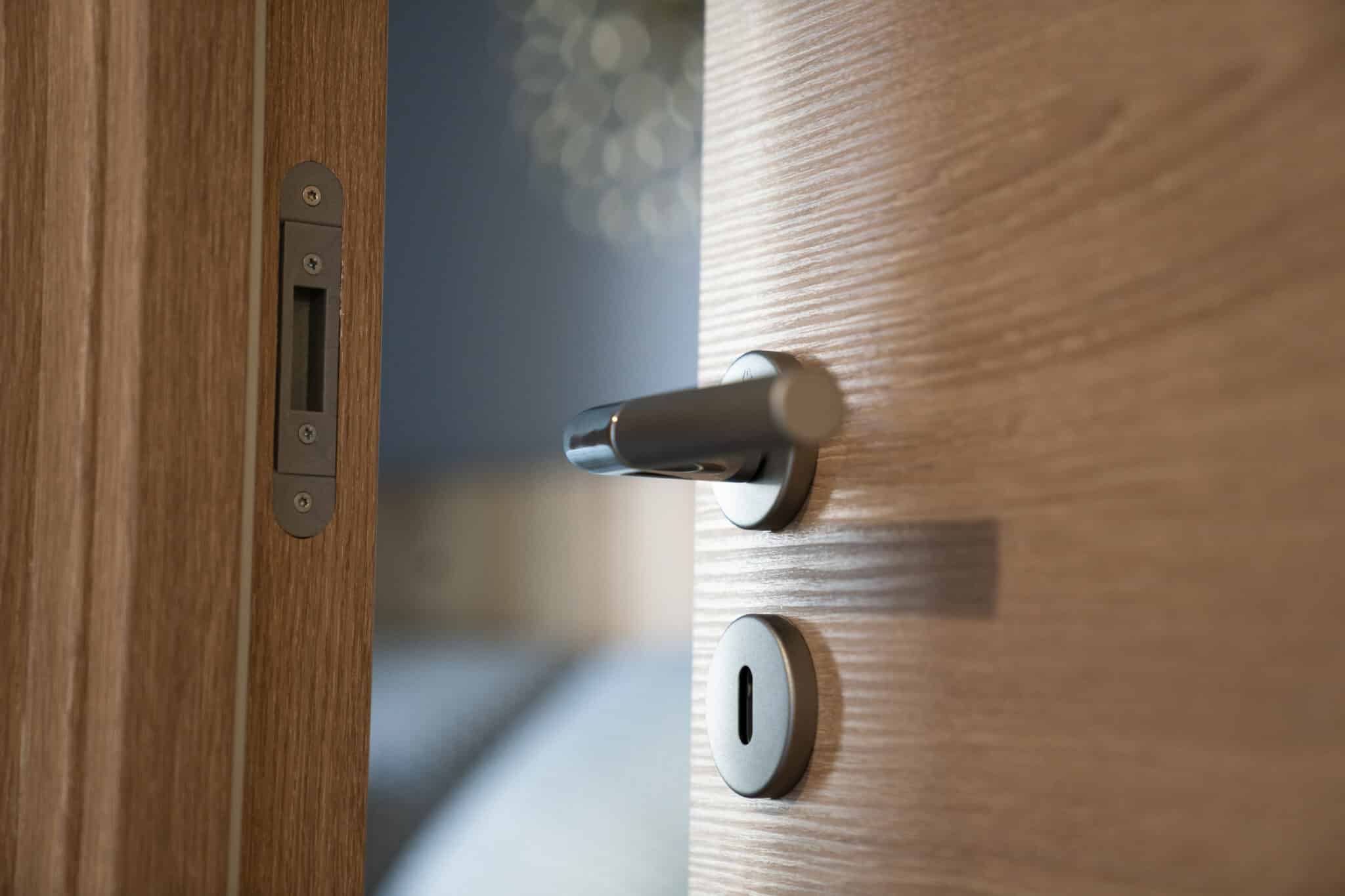 détail de poignée de porte d'intérieur