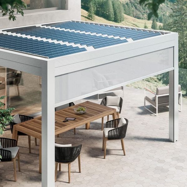 Pergola Pergola alu blanc Gibus Pau