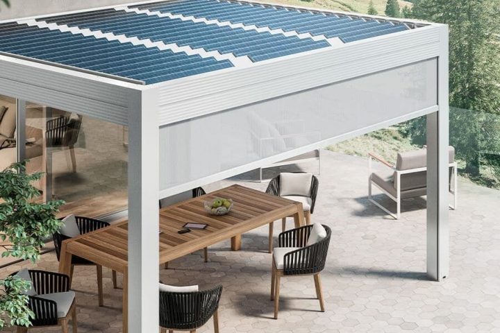 Pergola alu blanc Gibus Pau
